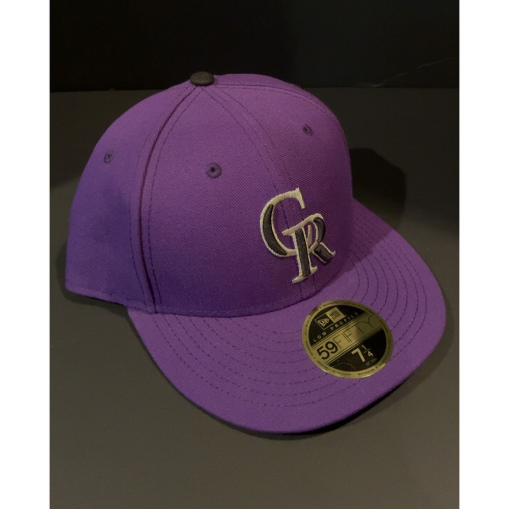 NEW Colorado Rockies New Era MLB Official On-Field 59FIFTY Fitted Hat Size 7 1/4